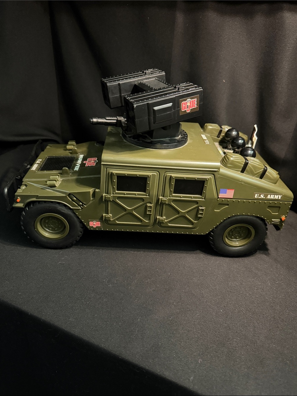 Vintage GI Joe 2001 Motorized US Army Motorized Humvee w/Sounds & Movement Toy